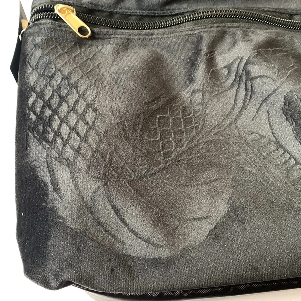 Harry Potter Dark Arts Backpack Cooler Bag Velvet Black NWT